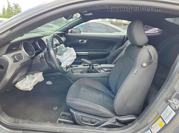 1FA6P8CF2N5101402 2022 FORD MUSTANG Gray Front interior view