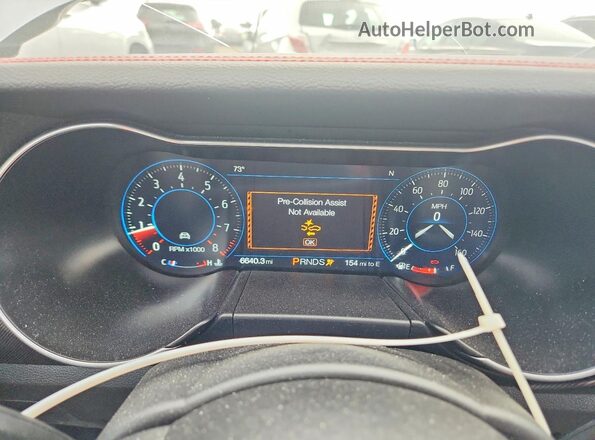 1FA6P8CF2N5128132 2022 FORD MUSTANG Silver Instrument cluster view