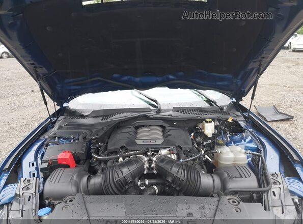 1FA6P8CF2R5405187 2024 FORD MUSTANG Blue Rear view