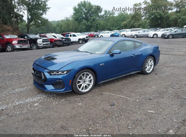 1FA6P8CF2R5405187 2024 FORD MUSTANG Blue Front left