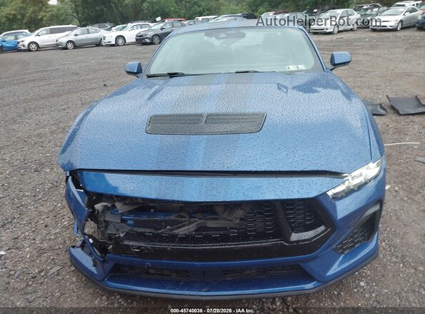1FA6P8CF2R5405187 2024 FORD MUSTANG Blue Front view