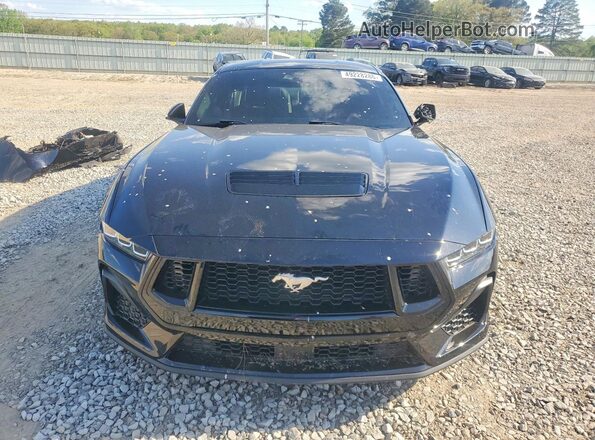 1FA6P8CF2R5406789 2024 FORD MUSTANG Черный Вид спереди
