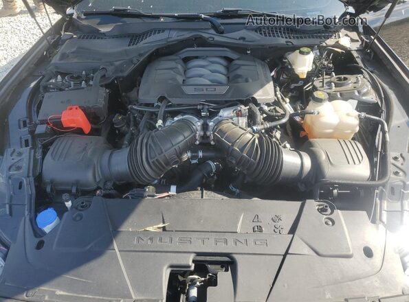 1FA6P8CF2R5406789 2024 FORD MUSTANG Черный Вид задней части салона