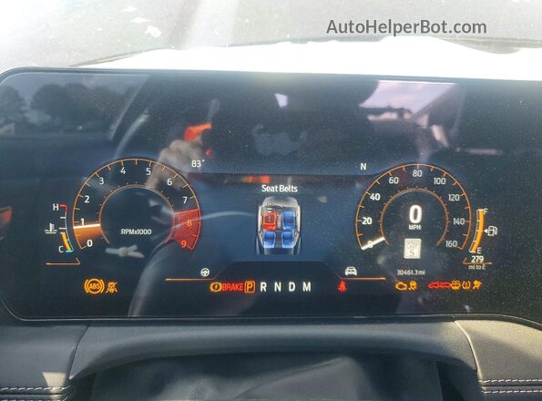 1FA6P8CF2R5406789 2024 FORD MUSTANG Черный Вид щитка приборов