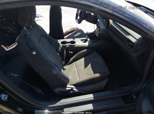 1FA6P8CF2R5408428 2024 FORD MUSTANG Black წინა სალონის ხედი