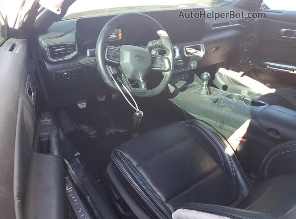 1FA6P8CF2R5410602 2024 FORD MUSTANG Black წინა პანელის ხედი