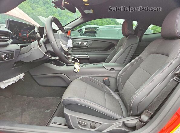 1FA6P8CF2R5428355 2024 FORD MUSTANG Красный Вид салона спереди