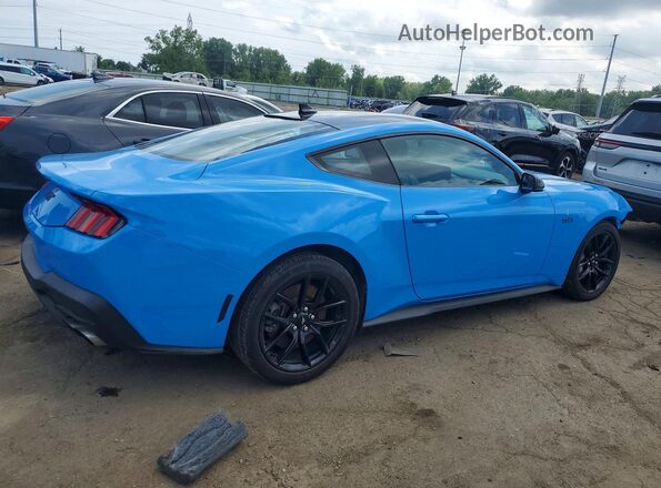1FA6P8CF2S5408838 2025 FORD MUSTANG Blue Trasero derecho