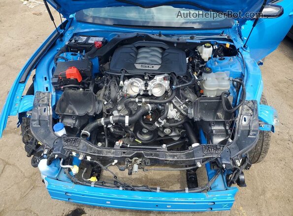 1FA6P8CF2S5408838 2025 FORD MUSTANG Blue Vista interior trasera