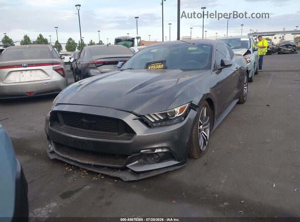 1FA6P8CF3G5318136 2016 FORD MUSTANG Gray Vista del cuadro de instrumentos