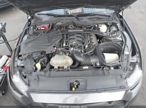 1FA6P8CF3G5318136 2016 FORD MUSTANG Gray Vista trasera