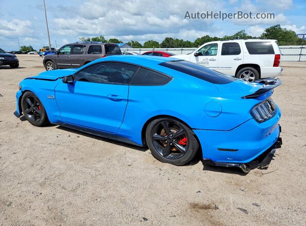 1FA6P8CF3H5271644 2017 FORD MUSTANG Blue Rear left