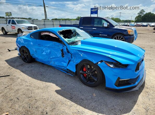1FA6P8CF3H5271644 2017 FORD MUSTANG Blue Front right
