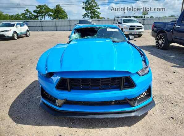 1FA6P8CF3H5271644 2017 FORD MUSTANG Blue Front view