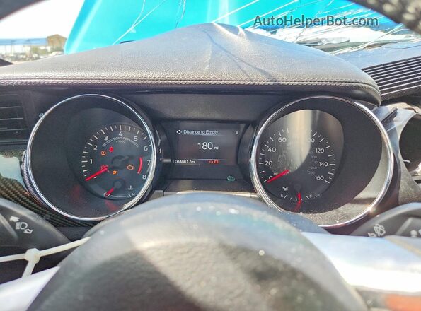 1FA6P8CF3H5271644 2017 FORD MUSTANG Blue Instrument cluster view