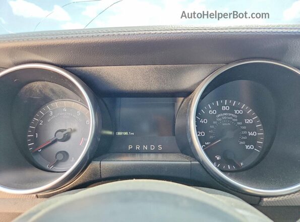 1FA6P8CF3K5202086 2019 FORD MUSTANG White ხელსაწყოთა პანელის ხედი