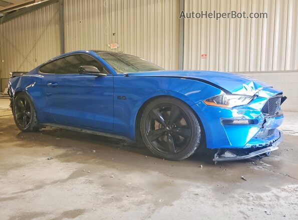 1FA6P8CF3M5145245 2021 FORD MUSTANG Blue Առջևի աջ