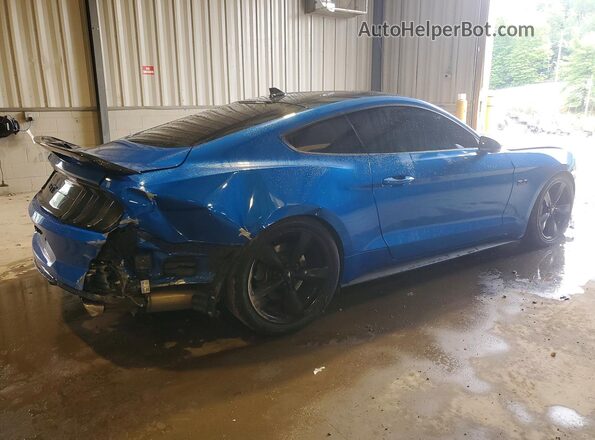 1FA6P8CF3M5145245 2021 FORD MUSTANG Blue Հետևի աջ
