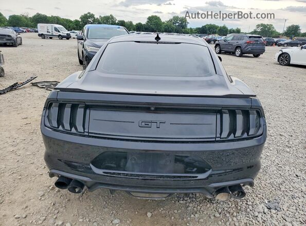 1FA6P8CF3N5132495 2022 FORD MUSTANG Black Widok z tyłu