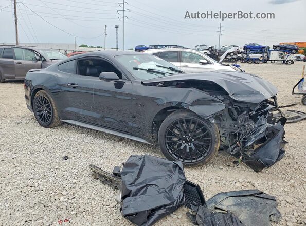 1FA6P8CF3N5132495 2022 FORD MUSTANG Black Przód prawy
