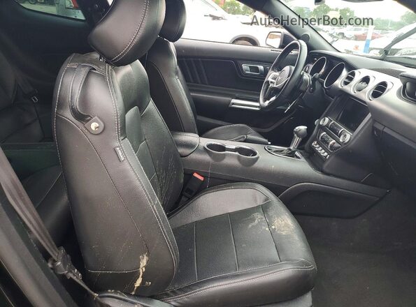1FA6P8CF3N5132495 2022 FORD MUSTANG Black Widok tylnych siedzeń