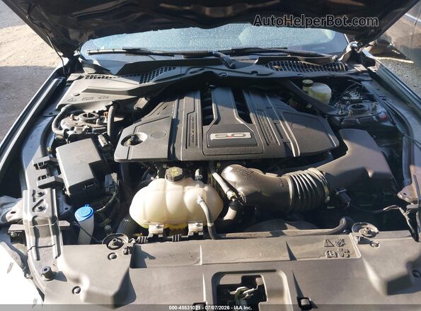 1FA6P8CF3N5145425 2022 FORD MUSTANG Черный Вид сзади
