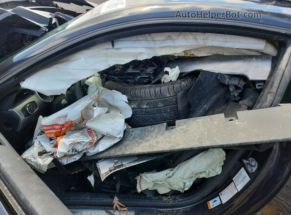1FA6P8CF3P5300414 2023 FORD MUSTANG Black Widok wnętrza z przodu