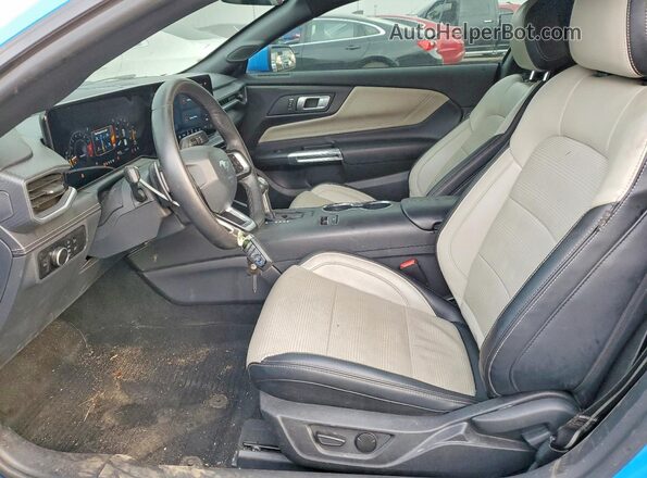 1FA6P8CF3S5410369 2025 FORD MUSTANG Blue Vista interior delantera