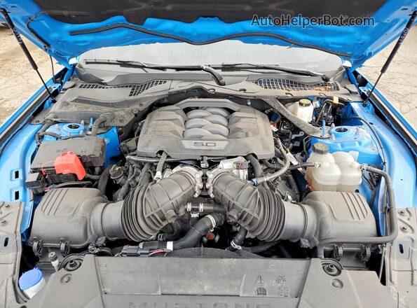 1FA6P8CF3S5410369 2025 FORD MUSTANG Blue Vista interior trasera