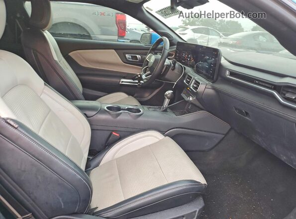 1FA6P8CF3S5410369 2025 FORD MUSTANG Blue Vista de los asientos traseros