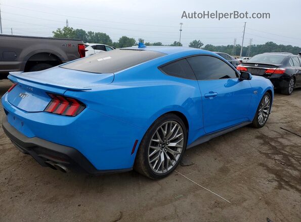 1FA6P8CF3S5410369 2025 FORD MUSTANG Blue Trasero derecho