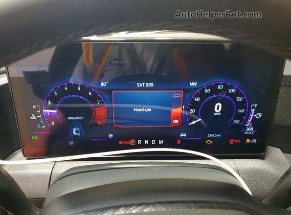 1FA6P8CF3T5408655 2026 FORD MUSTANG Black Вид щитка приладів