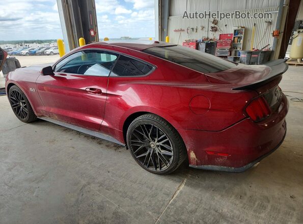 1FA6P8CF4G5289309 2016 FORD MUSTANG Красный Задняя левая четверть
