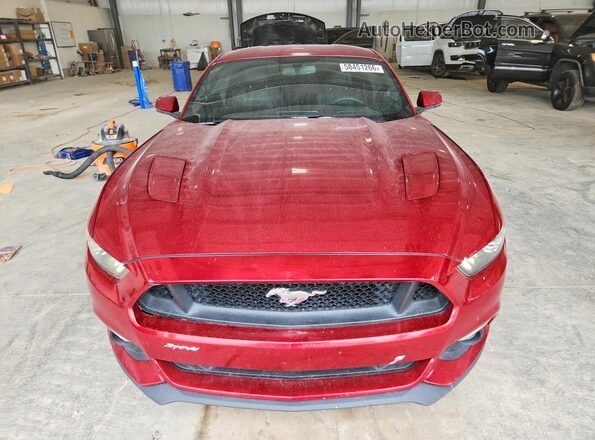 1FA6P8CF4G5289309 2016 FORD MUSTANG Красный Вид спереди