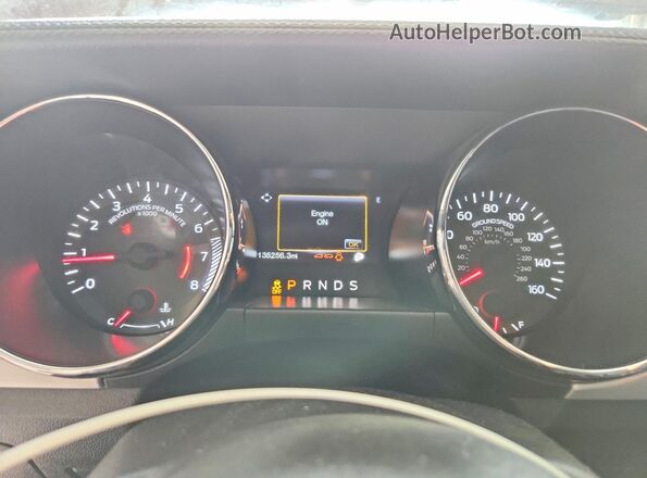 1FA6P8CF4G5289309 2016 FORD MUSTANG Красный Вид щитка приборов