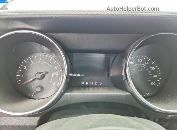 1FA6P8CF4G5289911 2016 FORD MUSTANG Black Vista del cuadro de instrumentos
