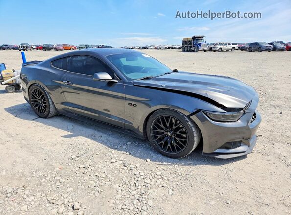 1FA6P8CF4H5226681 2017 FORD MUSTANG Gray წინა მარჯვენა