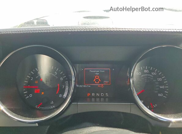 1FA6P8CF4H5236367 2017 FORD MUSTANG White Instrument cluster view