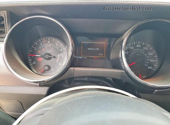 1FA6P8CF4H5281146 2017 FORD MUSTANG Gray ხელსაწყოთა პანელის ხედი