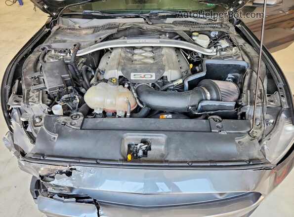 1FA6P8CF4H5309267 2017 FORD MUSTANG Gray Widok wnętrza z tyłu