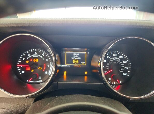 1FA6P8CF4H5309267 2017 FORD MUSTANG Gray Widok zestawu wskaźników