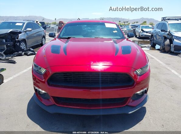 1FA6P8CF4H5336243 2017 FORD MUSTANG Red Widok zestawu wskaźników