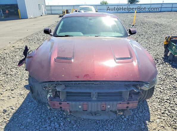 1FA6P8CF4J5105722 2018 FORD MUSTANG Burgundy Front view