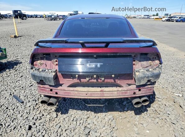 1FA6P8CF4J5105722 2018 FORD MUSTANG Burgundy Rear view