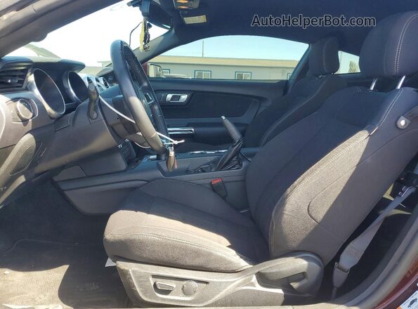 1FA6P8CF4J5105722 2018 FORD MUSTANG Burgundy Front interior view