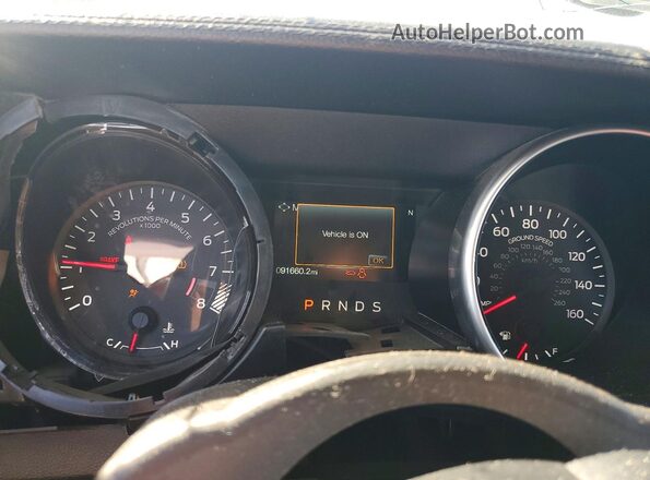 1FA6P8CF4J5133777 2018 FORD MUSTANG White Սարքավորումների վահանակի տեսք