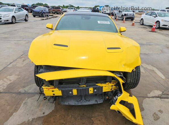 1FA6P8CF4J5157626 2018 FORD MUSTANG Yellow Vista frontal
