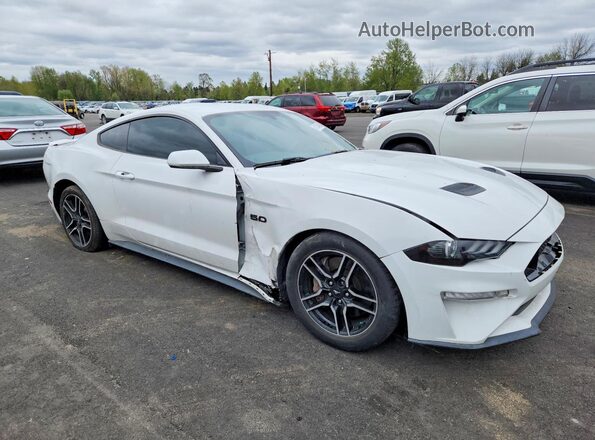 1FA6P8CF4K5161368 2019 FORD MUSTANG White Delantero derecho