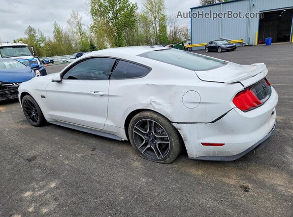 1FA6P8CF4K5161368 2019 FORD MUSTANG White Trasero izquierdo