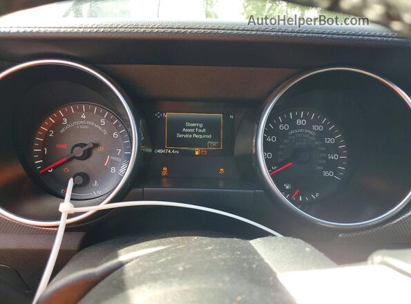 1FA6P8CF4K5161368 2019 FORD MUSTANG White Vista del cuadro de instrumentos